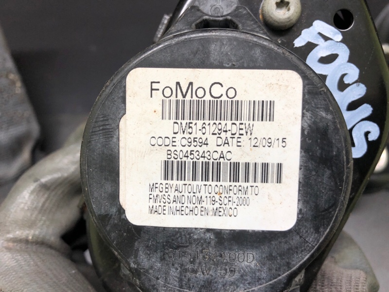 Ремень безопасности передний правый FOCUS 10-18 Ремень безопасности передний правый FOCUS 10-18