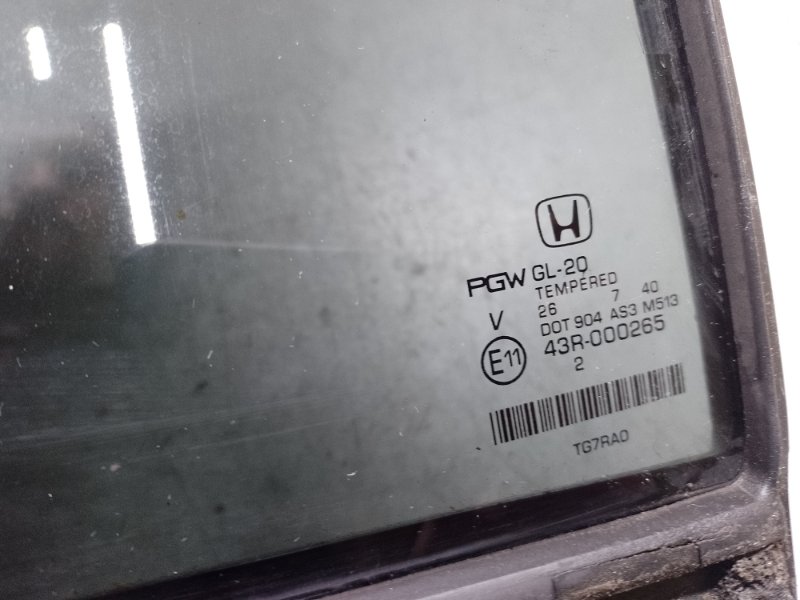 Стекло двери глухое заднее правое PILOT 15- 2017 3.5L