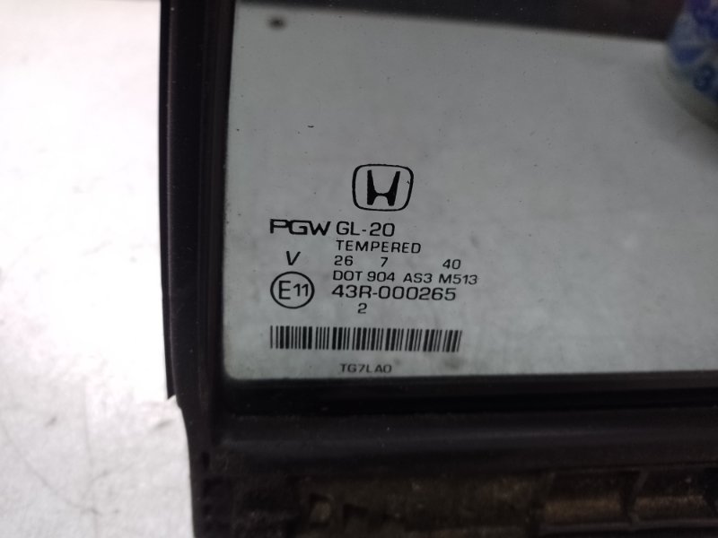 Стекло двери глухое заднее левое PILOT 15- 2017 3.5L