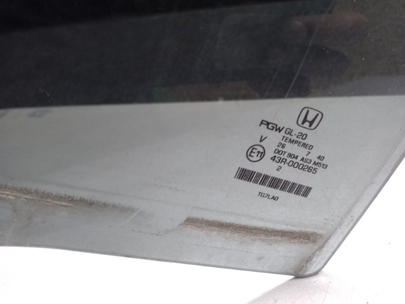 Стекло двери заднее левое PILOT 15- 2017 3.5L Стекло двери заднее левое PILOT 15- 2017 3.5L