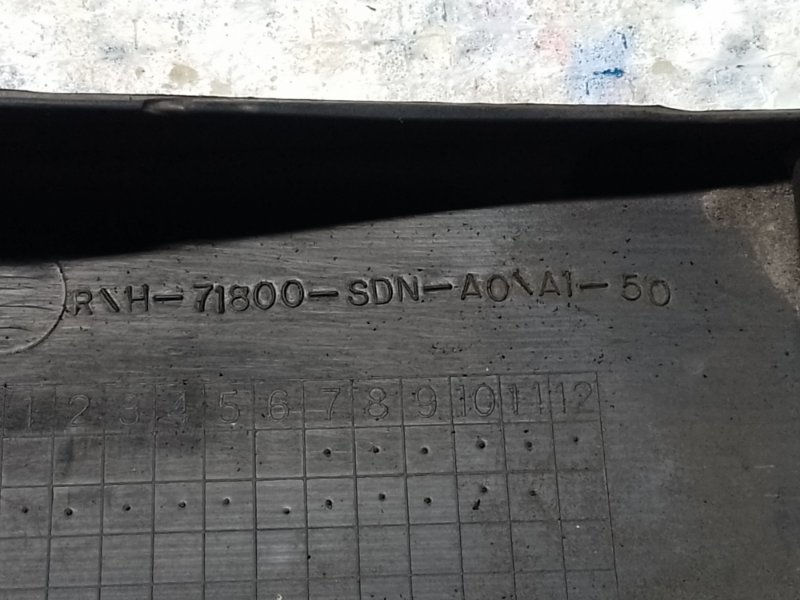 Накладка порога наружная правая HONDA ACCORD COUPE 03-07 J30A4