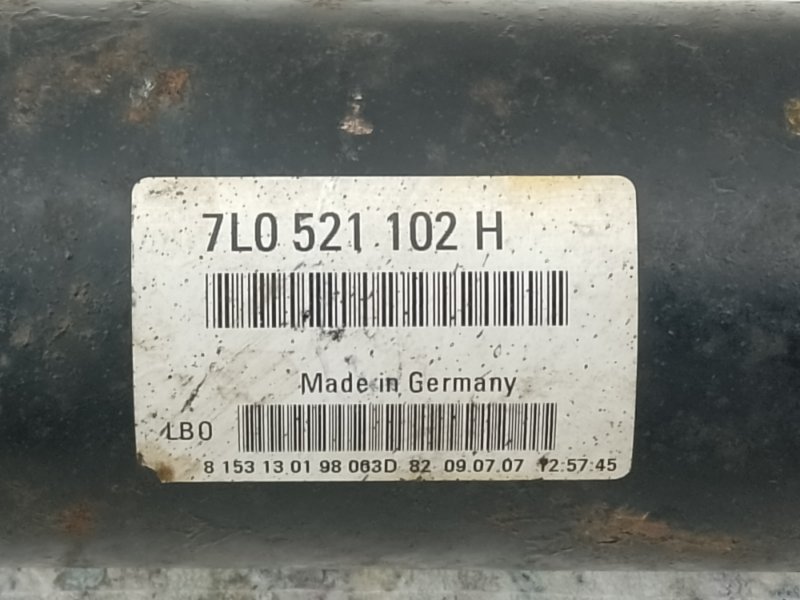 Карданный вал задний TOUAREG 02-10 2007 BHK 3.6