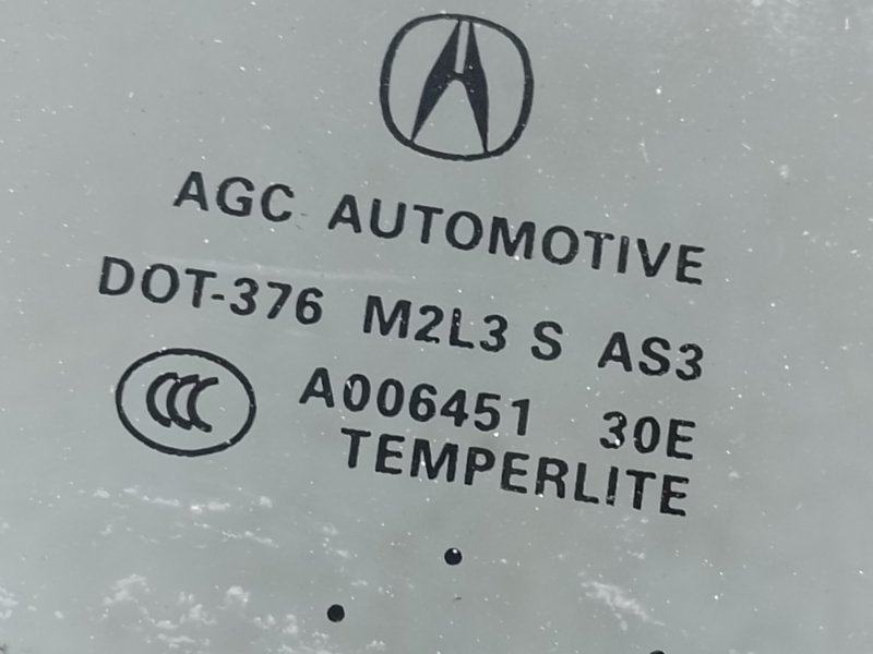 Стекло двери глухое заднее правое RDX 12-19