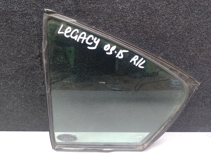 Стекло двери глухое заднее левое SUBARU LEGACY 09-15 BM 62012AJ21A Б/У