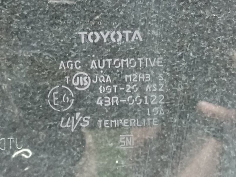 Стекло двери заднее правое PRIUS - 30 09-17 2011 XW30 1.8 2ZRFXE