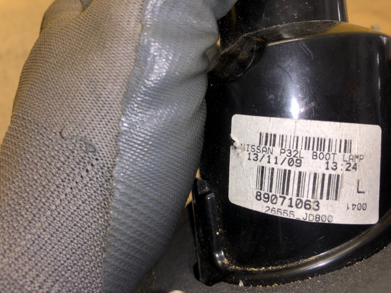 Фонарь внутренний левый QASHQAI 07-14 Фонарь внутренний левый QASHQAI 07-14