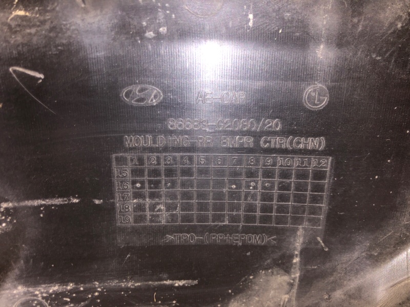 Накладка бампера задняя IONIQ 19-22