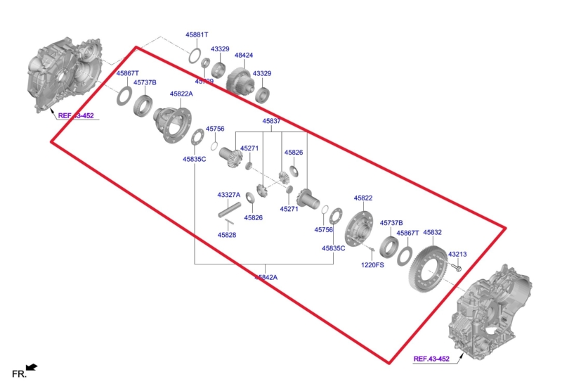Дифференциал АКПП FORTE BD 18-21 2019 2.0 Дифференциал АКПП FORTE BD 18-21 2019 2.0
