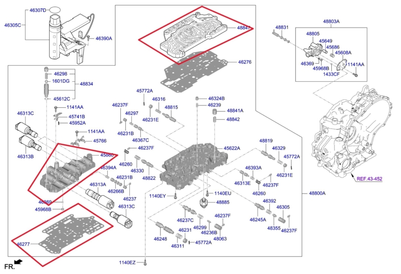 Гидроблок АКПП FORTE BD 18-21 2019 2.0