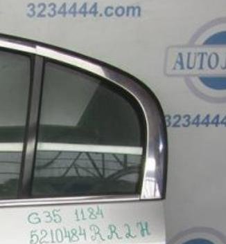 Стекло двери глухое заднее левое INFINITI G35 03-07 2006 Седан 3.5 82263-AL502 Б/У