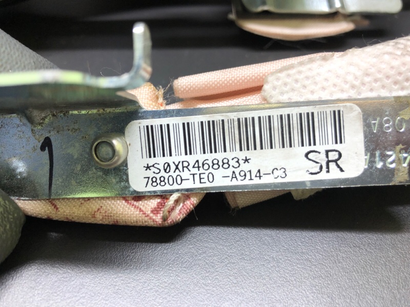 Подушка безопасности (штора) правая ACCORD CL7 / TSX 03-08