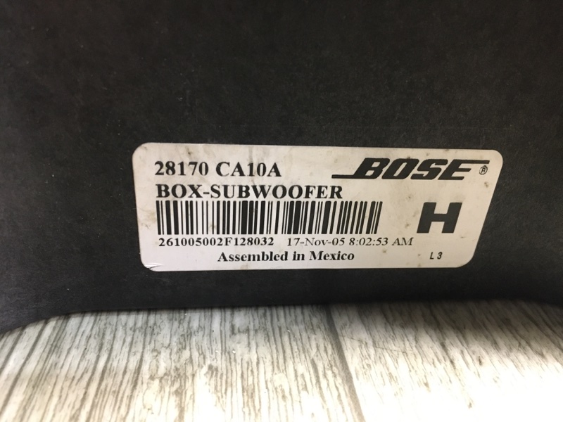 Сабвуфер MURANO Z50 02-07 2005 Внедорожник 3.5