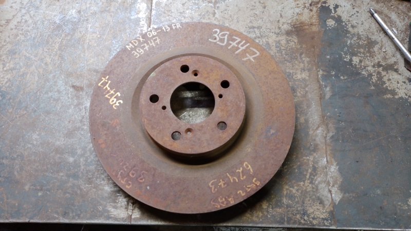 Тормозной диск передний ACURA MDX (YD2) 06-13 YD2 45251-STX-A00 Б/У