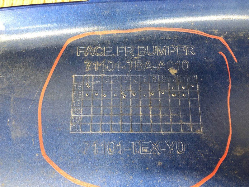 Бампер передний CIVIC FC/FK 15-