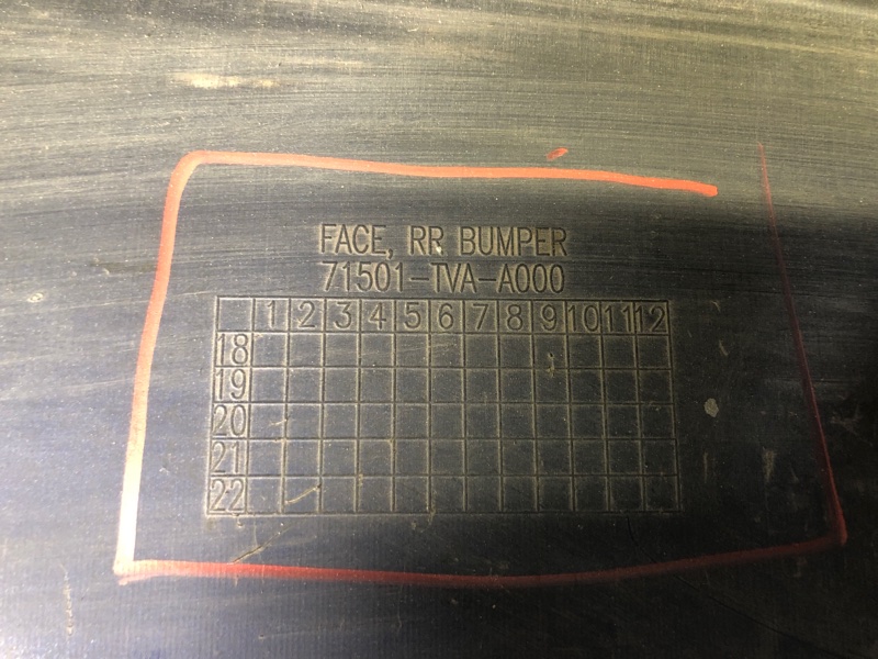 Бампер задний ACCORD CV 18-