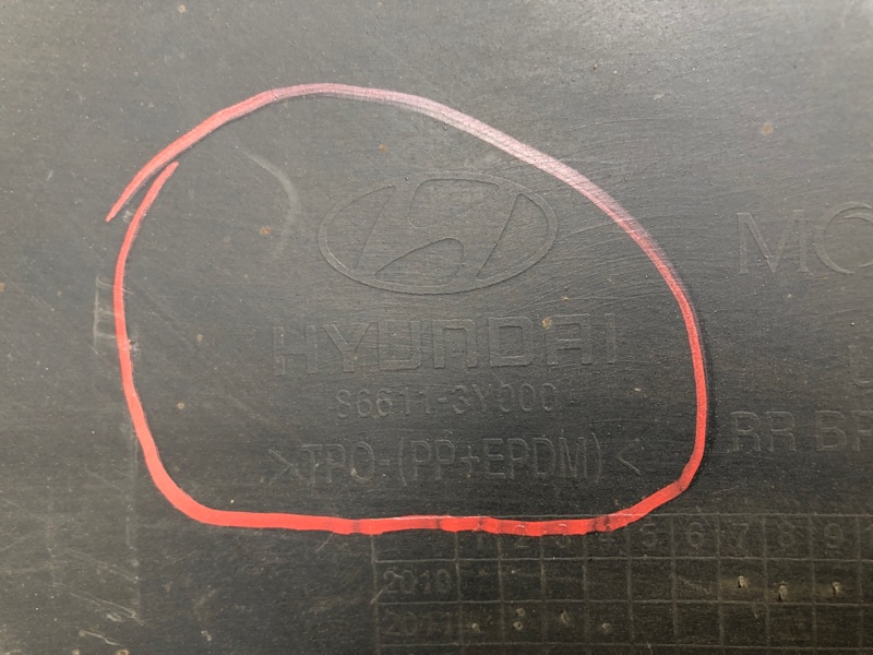 Бампер задний ELANTRA MD 10-15 Бампер задний ELANTRA MD 10-15