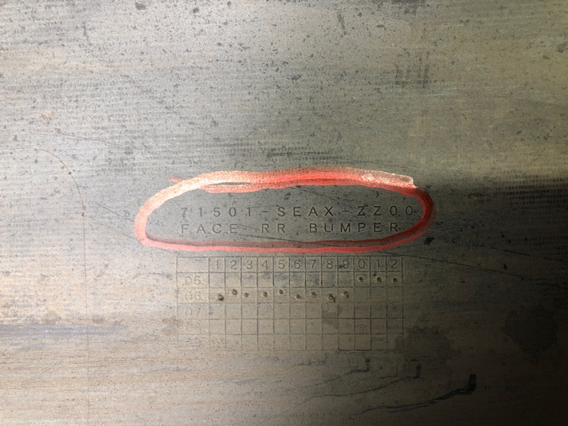 Бампер задний ACCORD CL7 / TSX 03-08 2006 Седан 2.4