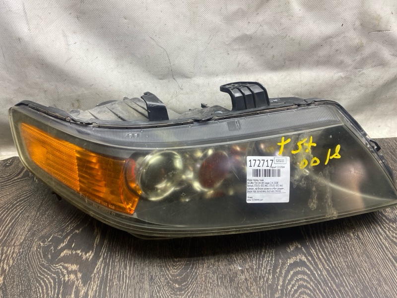 Фара передняя правая HONDA ACCORD CL7 / TSX 03-08 2008 Седан 2.4 33101-SEC-A62 Б/У