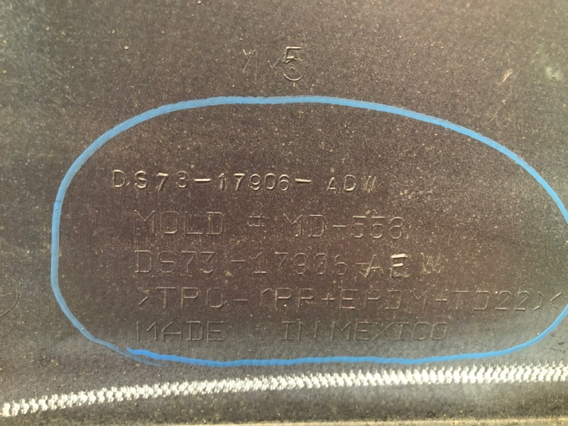 Бампер задний FUSION 14- 2016 CD4 C25HDEX