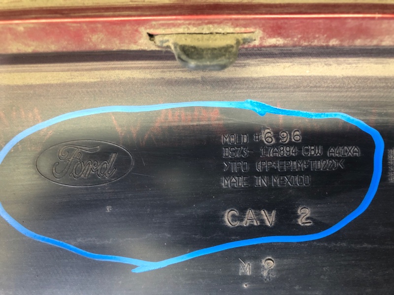 Бампер задний FUSION 14- 2016 CD4 C25HDEX