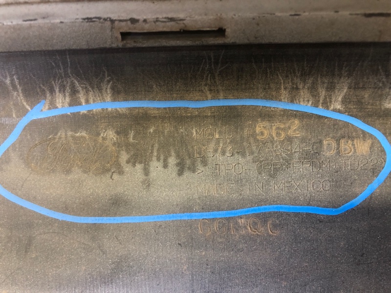 Бампер задний FUSION 14-