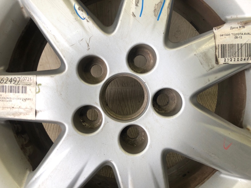 Диск R16 TOYOTA AVALON 05-12 GSX30 3.5 2GR-FE Диск R16 TOYOTA AVALON 05-12 GSX30 3.5 2GR-FE