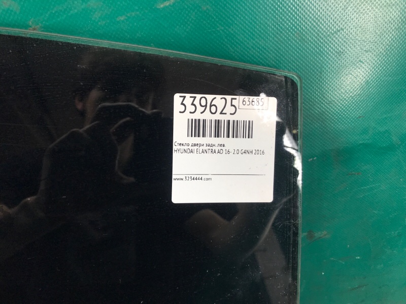 Стекло двери заднее левое ELANTRA AD 16- 2016 2.0 G4NH