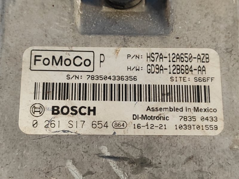 Блок управления двигателем FUSION 14- 2.7 twin turbo