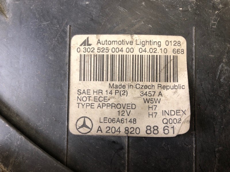 Фара правая C-CLASS W204 07-14