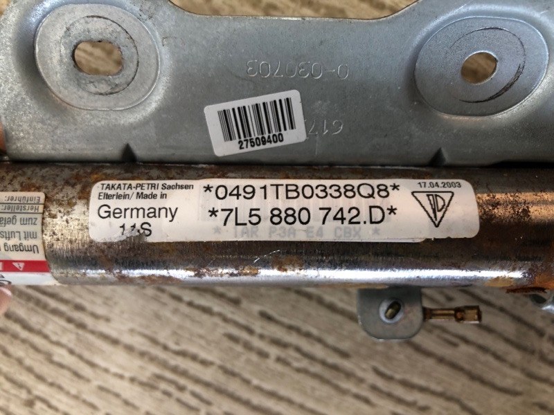 Подушка безопасности (штора) правая CAYENNE 07-10