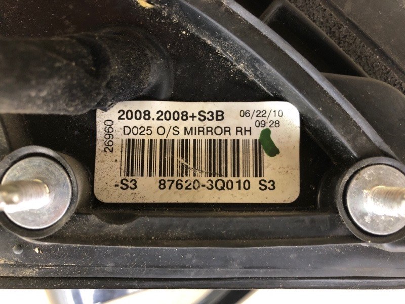 Зеркало правое SONATA YF 10-14