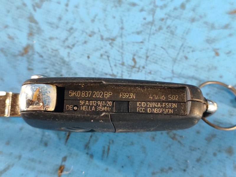 Ключ зажигания TIGUAN 08-17 2017 2.0 CCTA