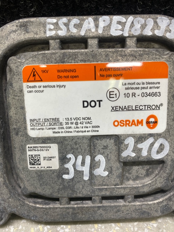 Блок розжига ксенона FORD ESCAPE 12-19 T20HDTX