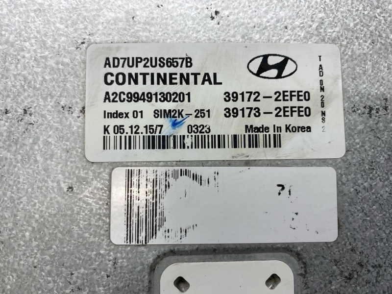 Блок управления двигателем ELANTRA AD 16- 2016 2.0 G4NH Блок управления двигателем ELANTRA AD 16- 2016 2.0 G4NH