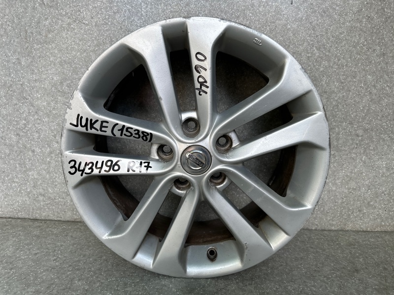 Диск R17 NISSAN JUKE 10-19 2011 1.6 MR16DDT D0C00-1KA2A Б/У