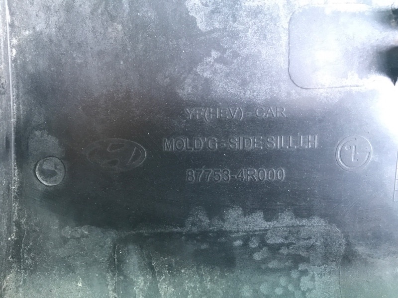 Накладка порога наружная левая SONATA YF 10-14 2011 2.4 G4KK