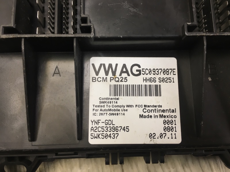 Блок комфорта JETTA USA 10-17 2011 162 CBTA 2.5L