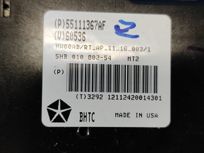 Блок управления печкой DODGE GRAND CARAVAN 08- 3.6 ERB Блок управления печкой DODGE GRAND CARAVAN 08- 3.6 ERB