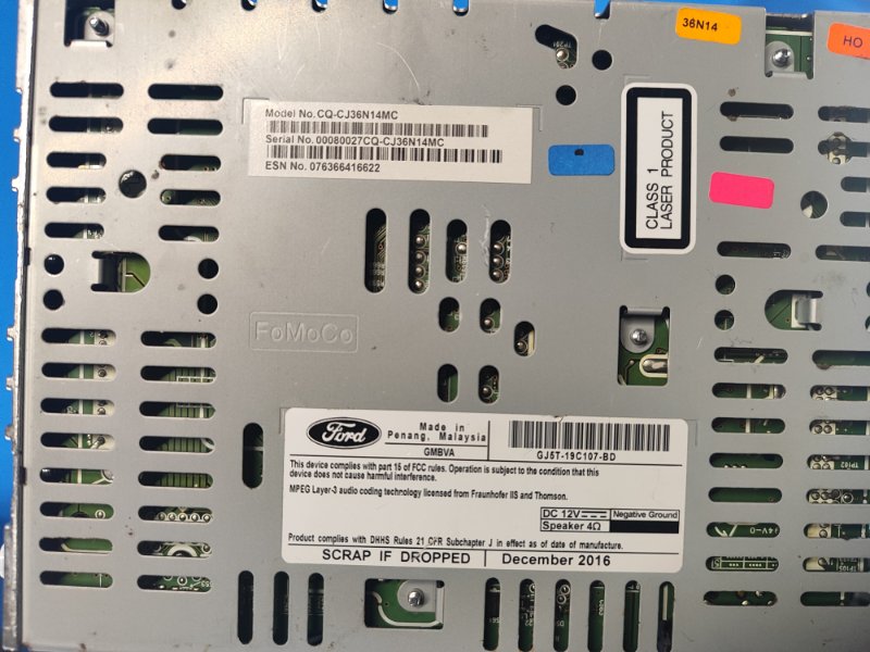 Магнитола ESCAPE 12-19 2017 T15HDTX