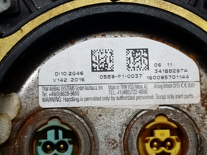 Подушка безопасности в руль FORD FOCUS 10-18 C20HDTX 2.0L EcoBoost