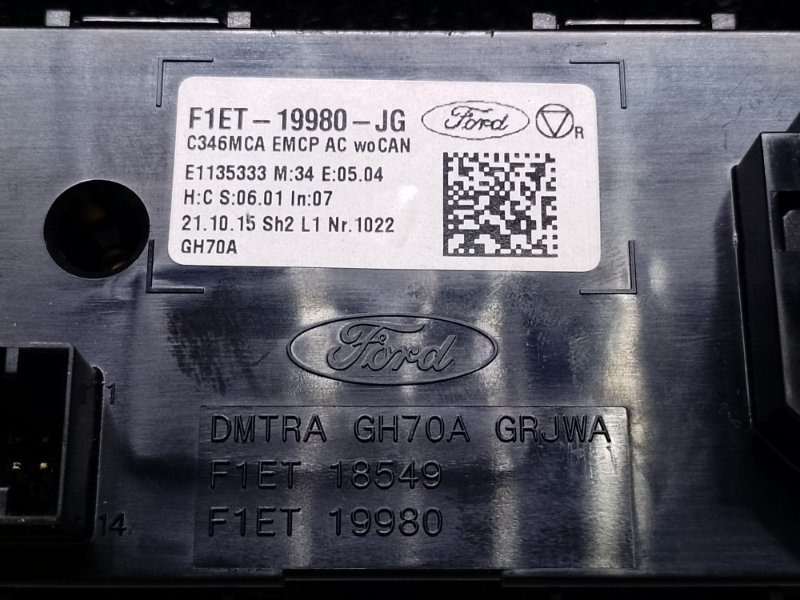 Блок управления печкой FORD FOCUS 10-18 C20HDTX 2.0L EcoBoost