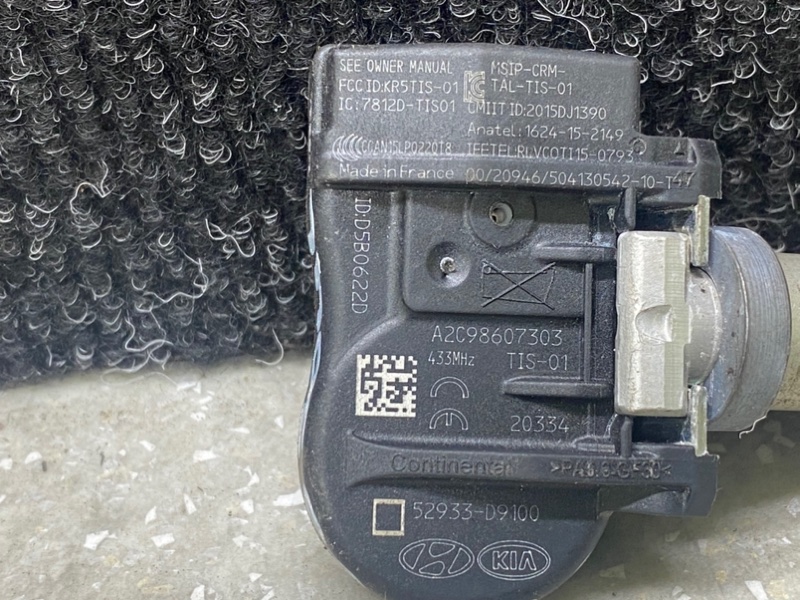 Датчик давления в шинах KIA SOUL SK3 19- G4FJ 1.6