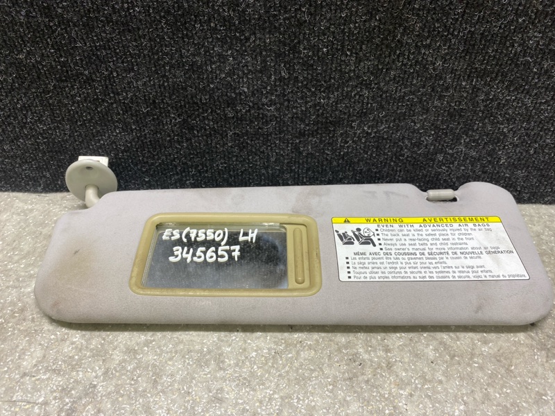 Козырек солнцезащитный левый LEXUS ES350 06-12 2007 3.5 2GR-FE 74320-33A40-B0 Б/У