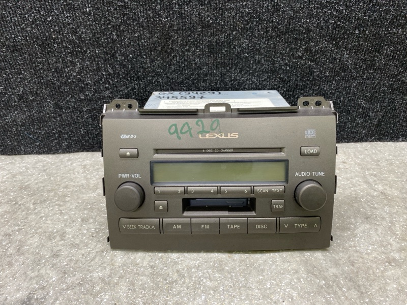 Запчасть магнитола LEXUS GX470 02-09 2004 4.7 2UZFE 86120-60492 Б/У Магнитола LEXUS GX470 02-09 2004 4.7 2UZFE 86120-60492 Б/У