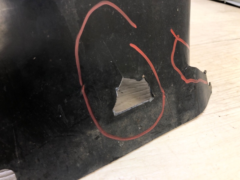 Подкрылок задний левый MDX (YD2) 06-13 2008 3.7