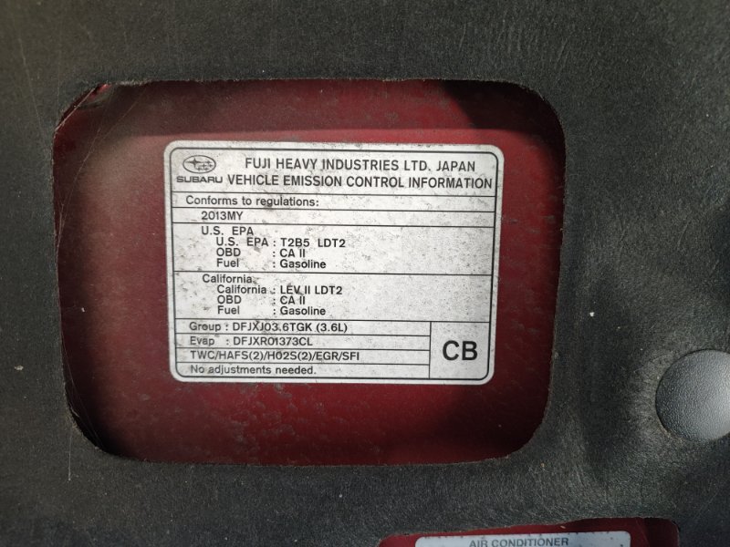 Капот TRIBECA B10 07-13