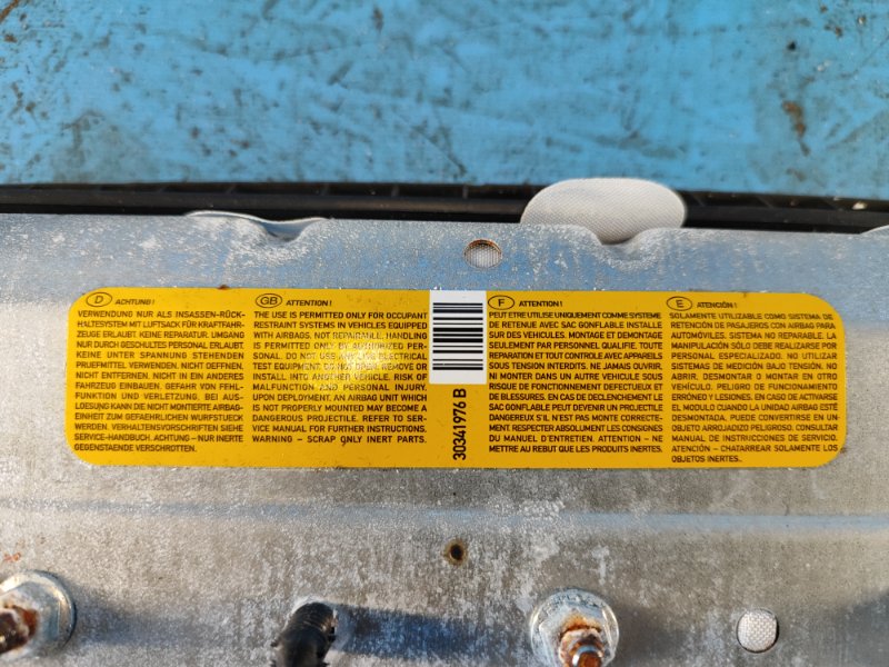 Подушка безопасности пассажира A3 (8V) 12–17 2015 CNTC 2.0