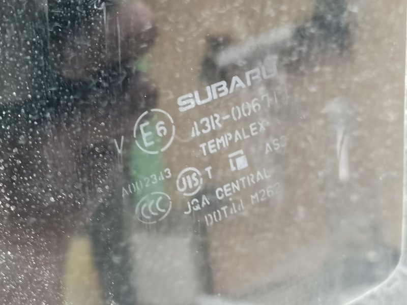 Стекло двери заднее правое FORESTER 12-19 2013 2.5 FB25B