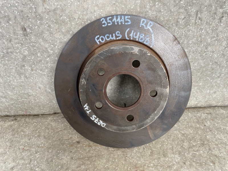 Тормозной диск задний FORD FOCUS 10-18 2016 C20HDTX 2.0L EcoBoost BV6Z-2C026-C Б/У