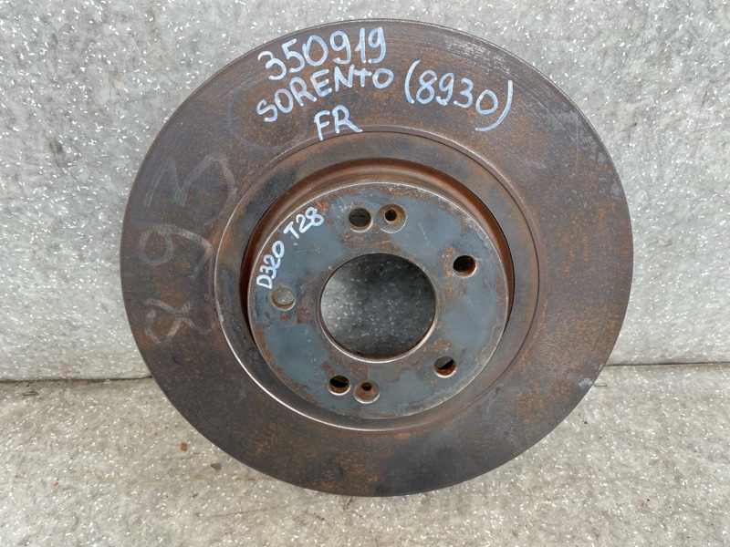 Тормозной диск передний KIA SORENTO UM 14- 2015 2.4 G4KJ 51712-C6000 Б/У